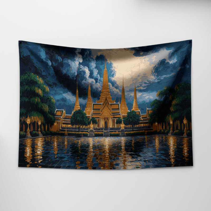 Tapisserie murale «Cities», Thaïlande, 51 po x 60 po
