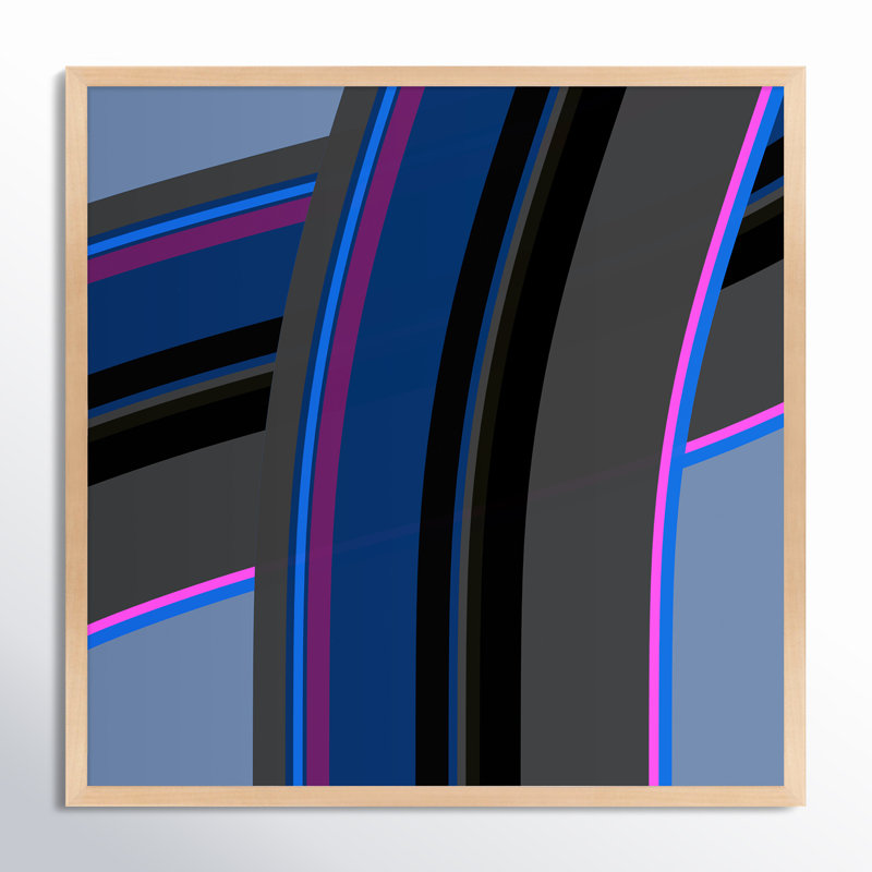 Neon Twist by Jacques Pilon, 16" H x 16" W x 1.25" D, Maple Wood