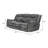 Upholstered Padded Arm Motion Sofa Grey