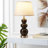 Amebury 24.56" Ceramic Table Lamp With USB Ports And Bulb Included 