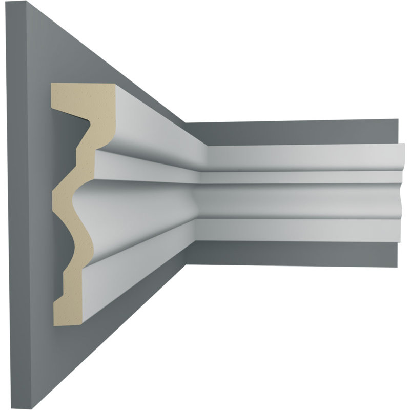 Primed Polyurethane Geometric Panel Moulding Sample