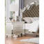 Armoire de chevet 1pc Glamour Champagne Finish
