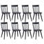 Chaises de salle à manger en bois à dossier à lattes de 17,5 po Nicholus-101194122