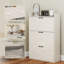 Armoire à chaussures étroite Grain de bois-1418611310