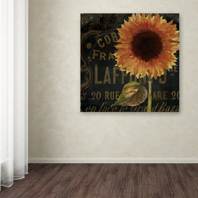 Jadaya Sunflower Salon II' by Color Bakery Graphic Art on Wrapped Canvas