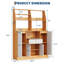 Grande armoire de cuisine avec tiroirs, tablettes réglables et station de café - Buffet autoportant pour salle à manger, salon, entrée