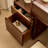 Nordic minimalist style black walnut dresser