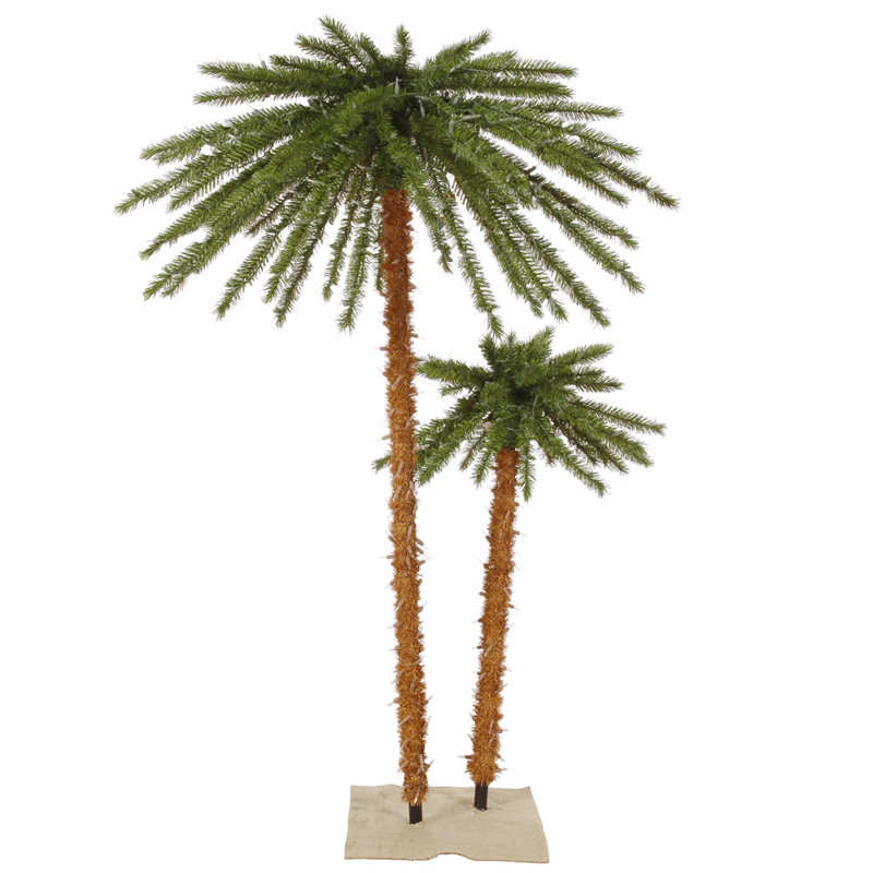 6' H Lighted Artificial Tropical Christmas Tree