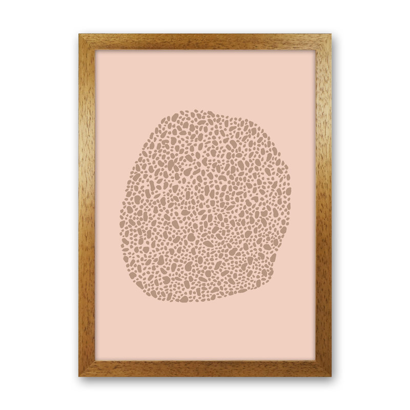 Organic Microscope Big by Planeta444 - Print, 88cm H x 64cm W x 3cm D, Brown Framed