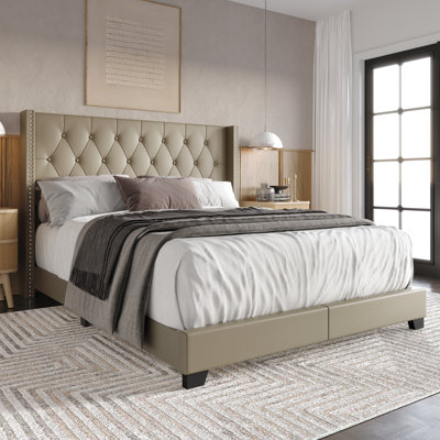 Sanders Upholstered Low Profile Standard Bed