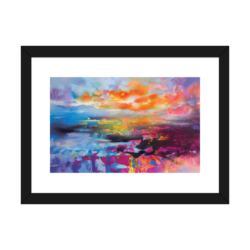 Relative Altitude par Scott Naismith - reproduction d'art, Blanc, Papier encadré noir, H 24 po x l 32 po x P 1 po