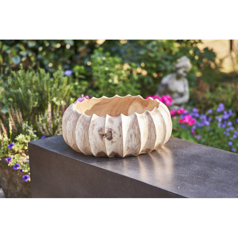 Freya Scalloped Bowl, 15cm H x 40cm W x 40cm D