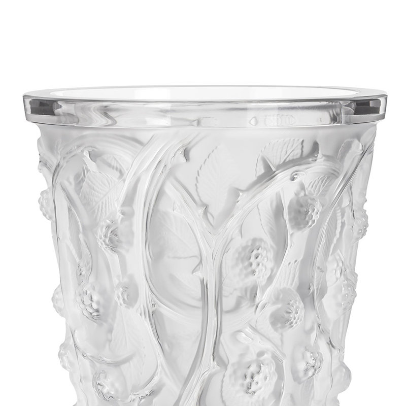 Mûres Handmade Crystal Table Vase, Clear