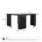 27.56'' Black Square Coffee Table,Side Table