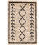 Bohemian Hand-Woven Ivory/Black Area Rug-1148504831