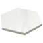 Carreau de plancher en porcelaine hexagonale mat 6 po Santorini (6,13 pieds carrés / caisse)-73357220
