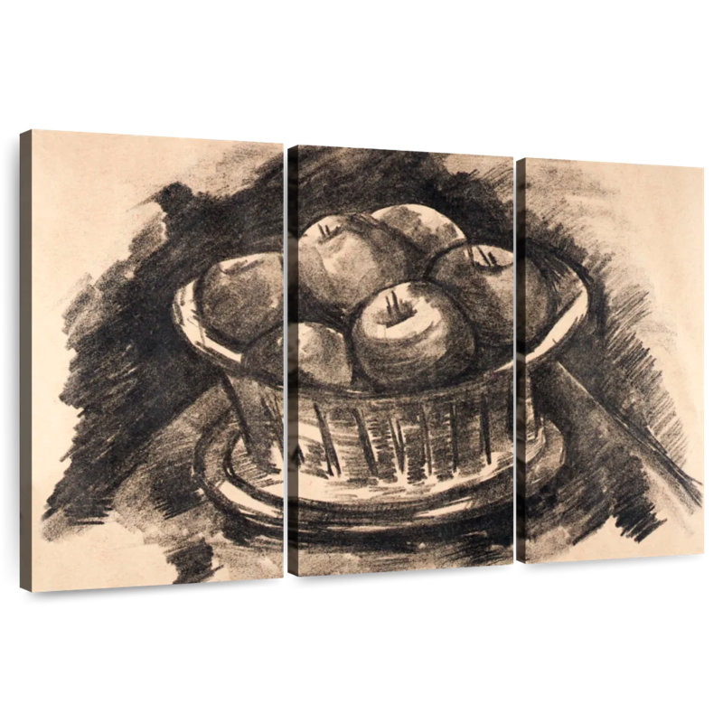 Yarlin Apples In Basket, 36" H x 57" W