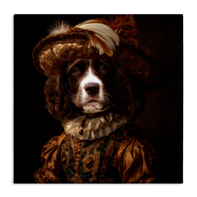 Toile «Canine Crown Prince», conception par Kelley Parker