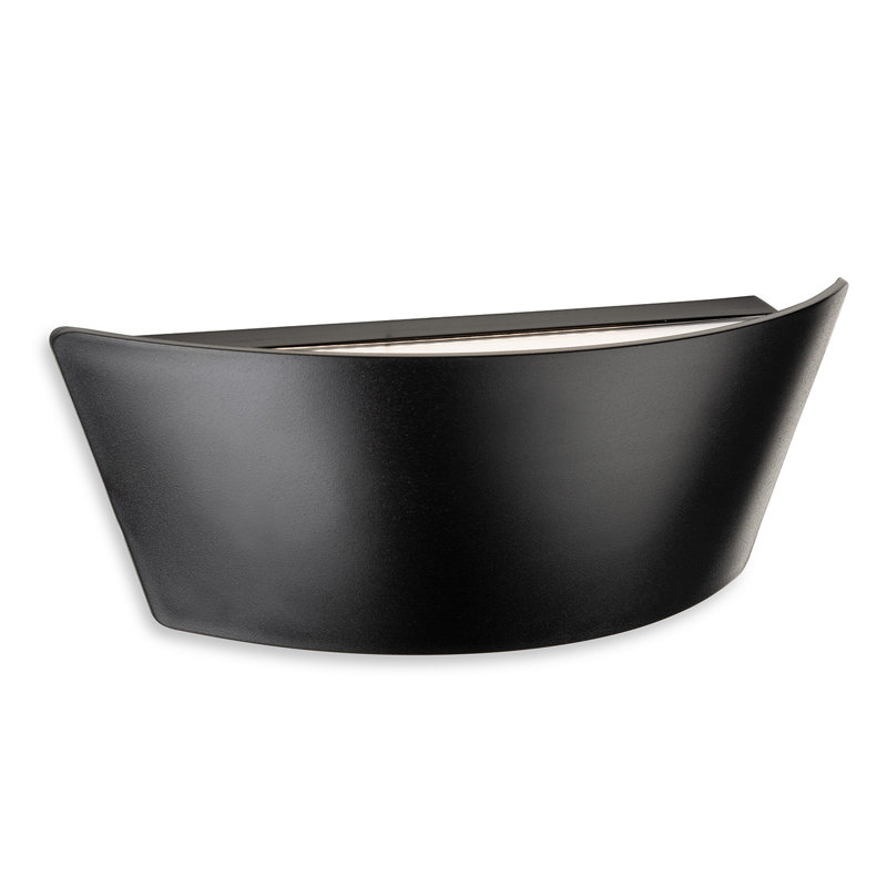 8cm H Integrated LED Outdoor Sconce, Black