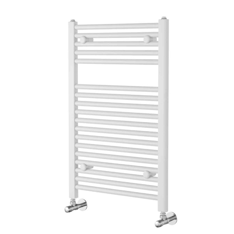 Straight Towel Rail Heated Towel Rails, 770mm H x 500mm W x 30mm D, White