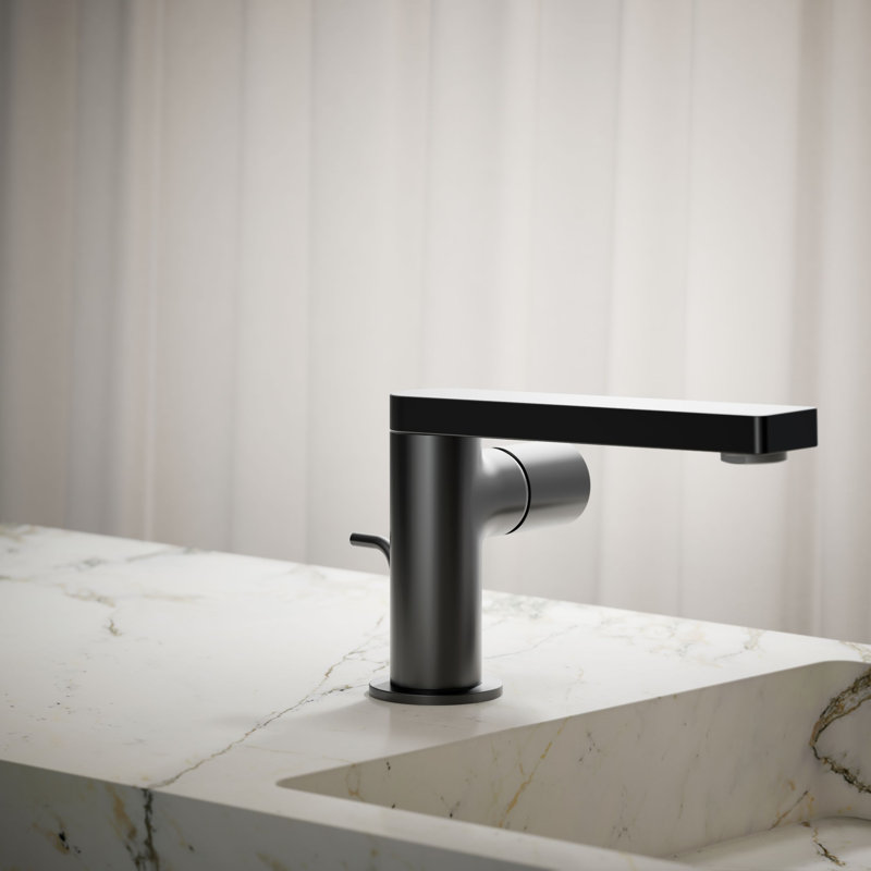 Single-Handle Bathroom Faucet, Matte Black