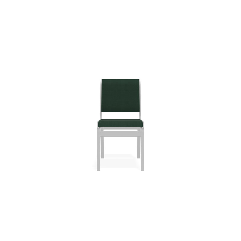Chaise sans accoudoirs Aruba II, Vert forêt 22D Sunbrella® vert, Blanc