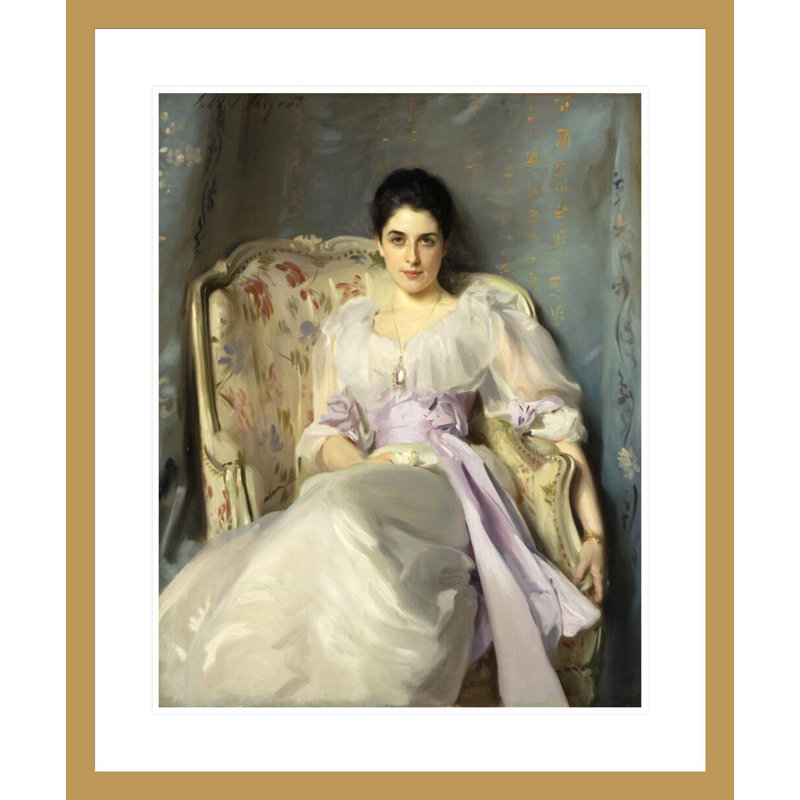 «Lady Agnew of Lochnaw» (1865 - 1932) par John Singer Sargent, impression giclée encadrée, H 28,17 po x l 23,5 po