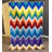 Zigzag-Themed Multi-Colored Design Woven Base Rug-784175352