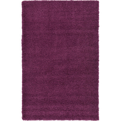 Tapis mauve aubergine Capwell