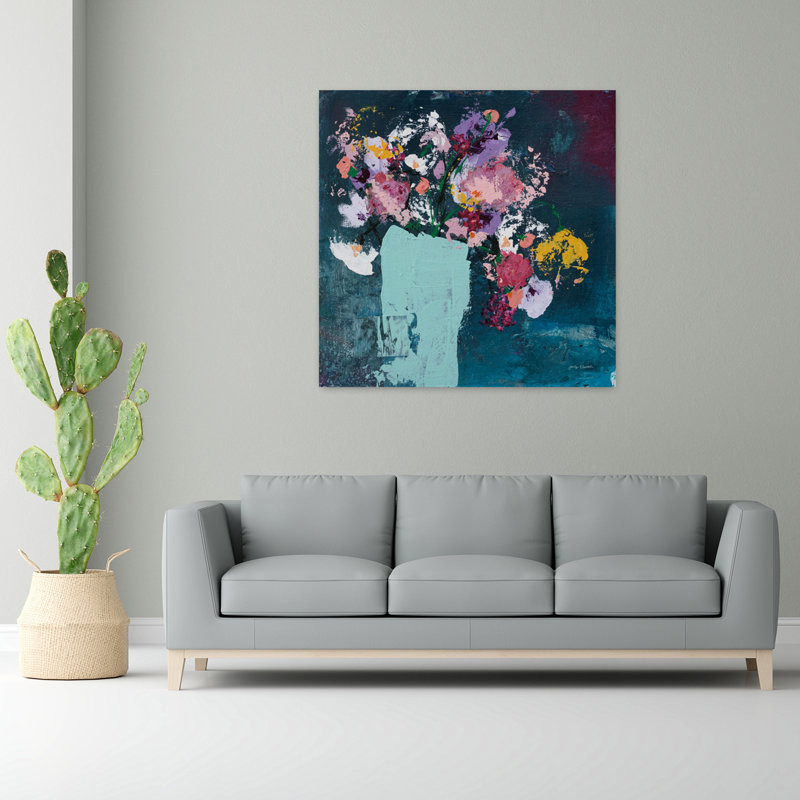 Espoir, art floral contemporain, H 48 po x l 48 po