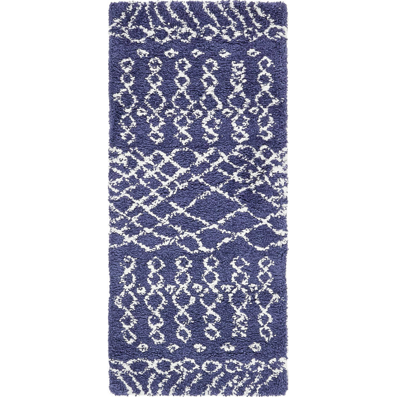 Paquette Geometric Shag Area Rug, Runner 79 x 183cm