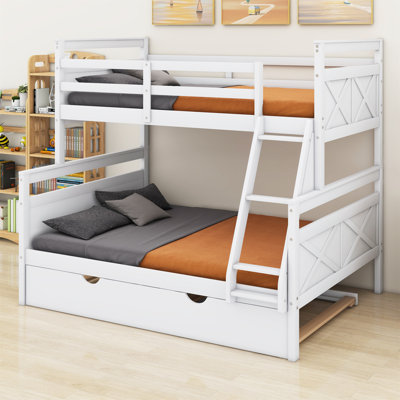 Ilima Kids Twin Over Full Bunk Bed with Trundle by Harriet Bee
