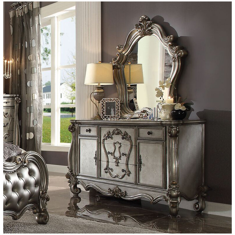 Commode à 5 tiroirs avec Miroir bersally