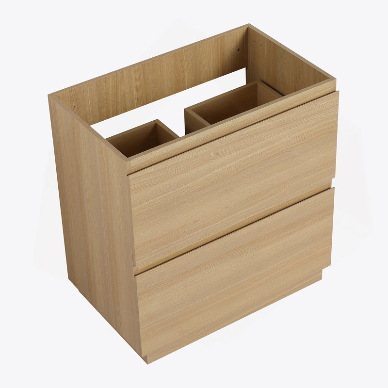 Meuble-lavabo de 30 po sans lavabo supérieur, Chêne