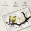 Canaris sur une branche sur toile-1735441220
