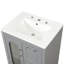 Meuble-lavabo 24 po avec lavabo, meuble-lavabo avec deux tiroirs et porte, tablette réglable, bois massif et panneau de fibres à densité moyenne-126278875