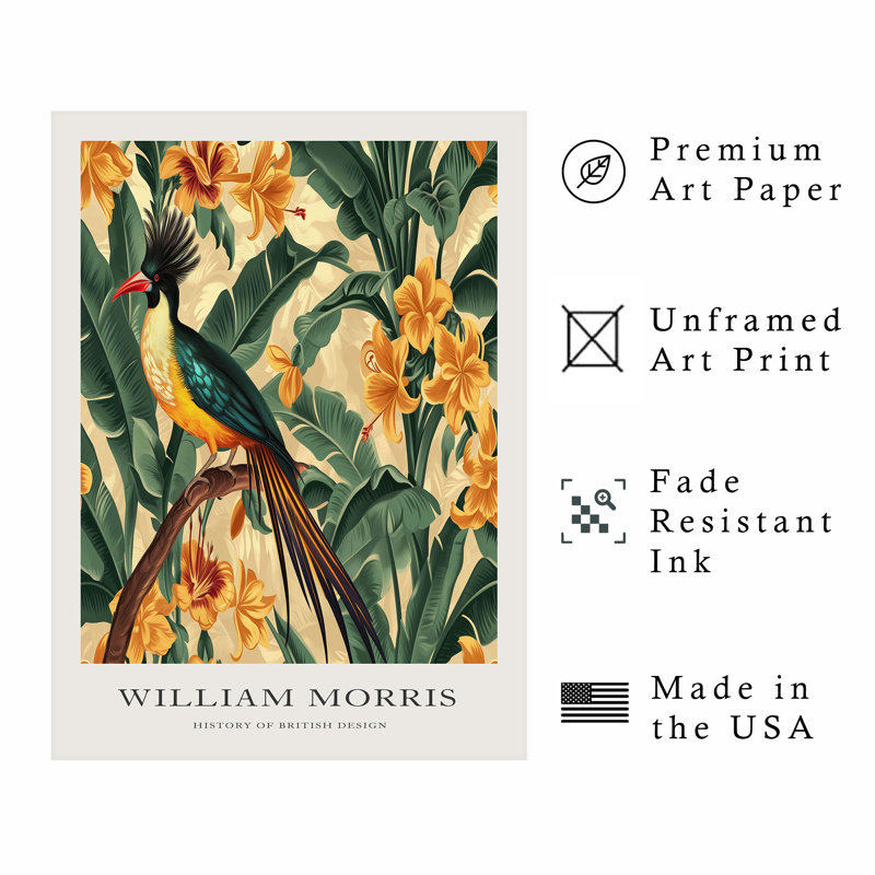 Animaux, animaux de William Morris, H 30 po x l 20 po