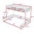 Heavy Duty Metal Bunk Bed Frame With Safety Guardrails And Ladder-724304683-724304677