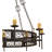 Hirth 8 - Light Steel Dimmable Wagon Wheel Chandelier