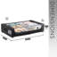 Set Of 2 Under-Bed Storage Boxes With Clear Lids And Wheels, Collapsible Rolling Containers For Clothes, Shoes, Blankets