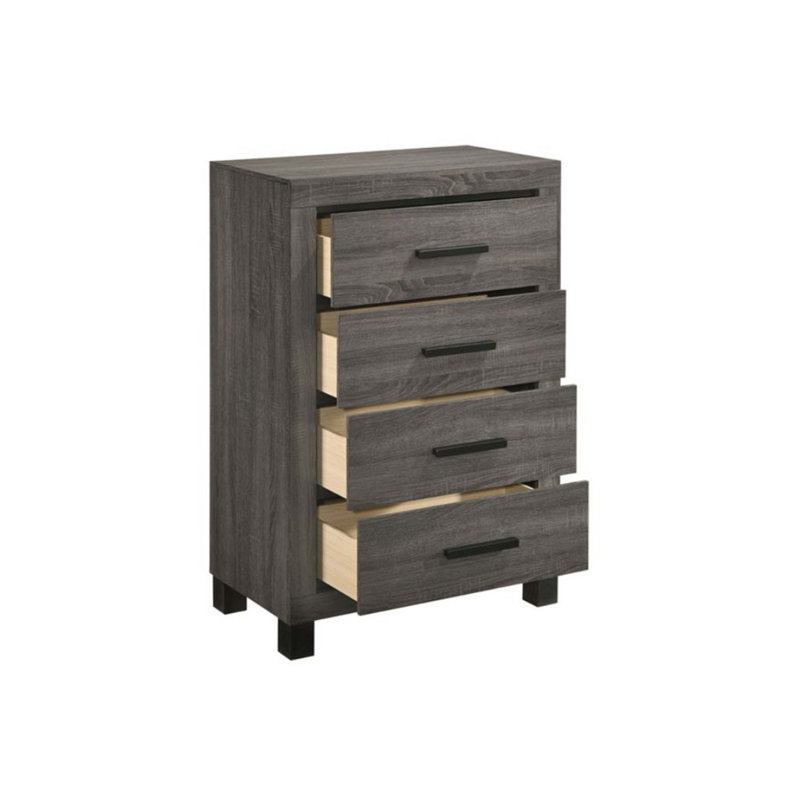 Commode en bois de style transitionnel moderne
