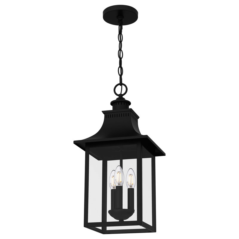 Saburo 3-Light Mystic Black Mini Pendant Light