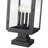 Stephan Sand Black 4 Light Outdoor Pier Mounted Fixture