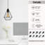 Yair 1 - Light Black Geometric Pendant