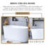 60 po X 30 po Baignoire de trempage autoportante en acrylique