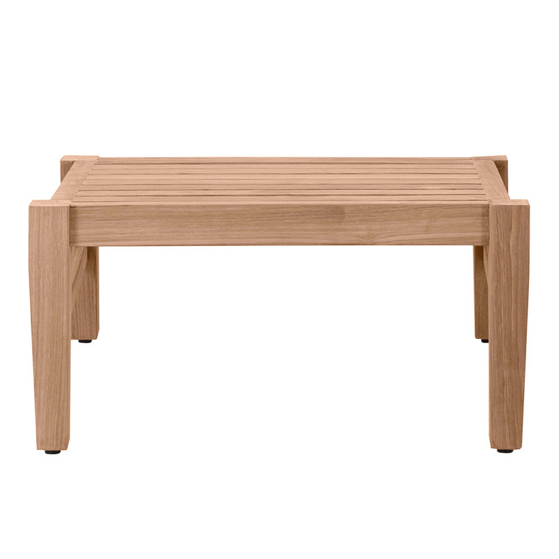 Croquet Teak Ottoman, Croquet Teak #4 Natural Teak