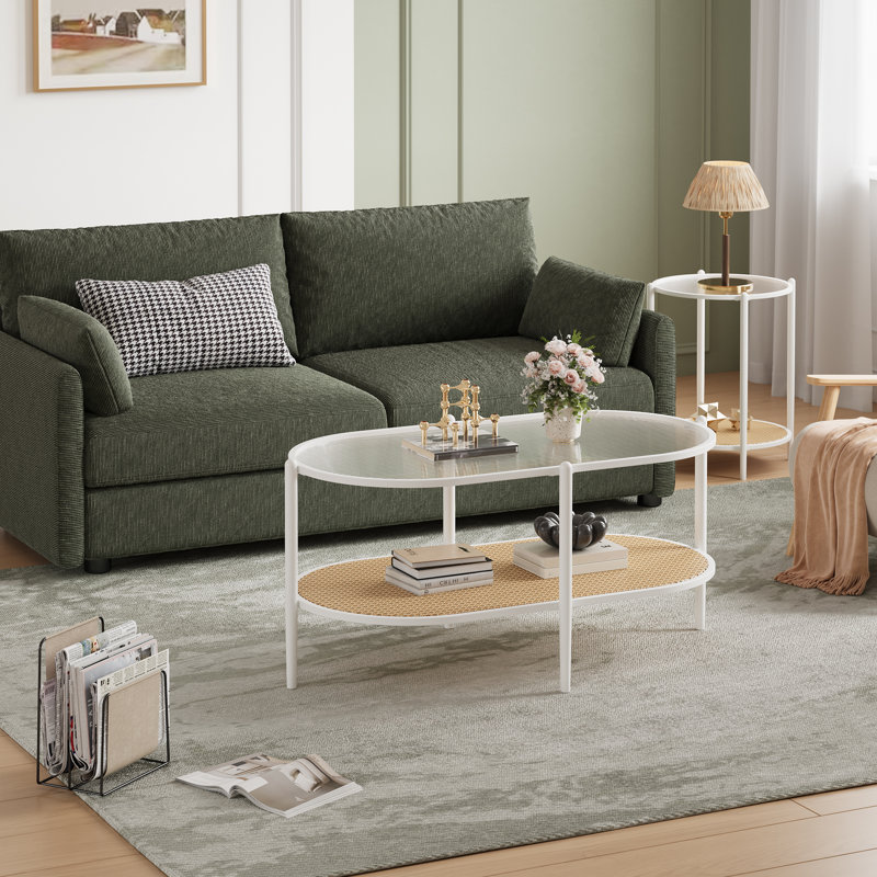 Coffee Table, White, White, White