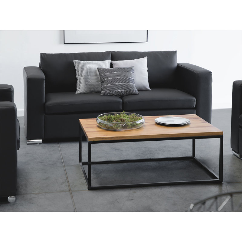 Helsinki 2 Seater Sofa, Black, 72cm H x 152cm W x 76cm D