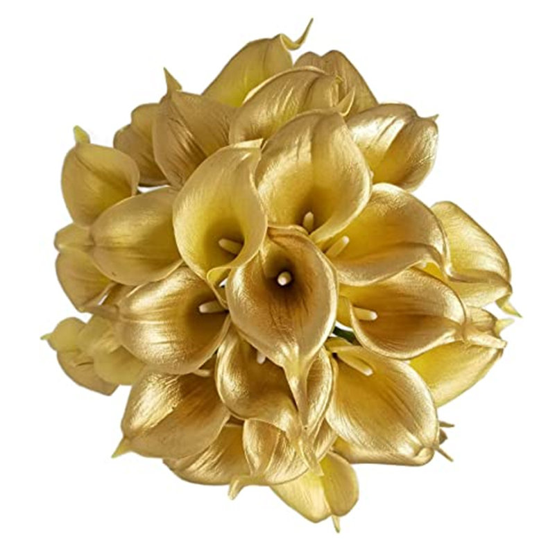 10 pièces de fleurs de lys Calla artificielles