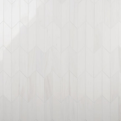 Bianco 3" x 12" Marble Patterned Wall & Floor Tile